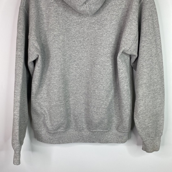 Gildan I love Guns And Coffee Grey Hooded Sweatshirt Size Medium - Picture 6 of 15